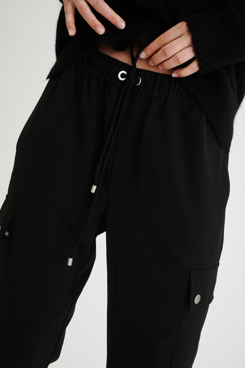 Renuar Pant -Pull-On Flare - Black – Cloth