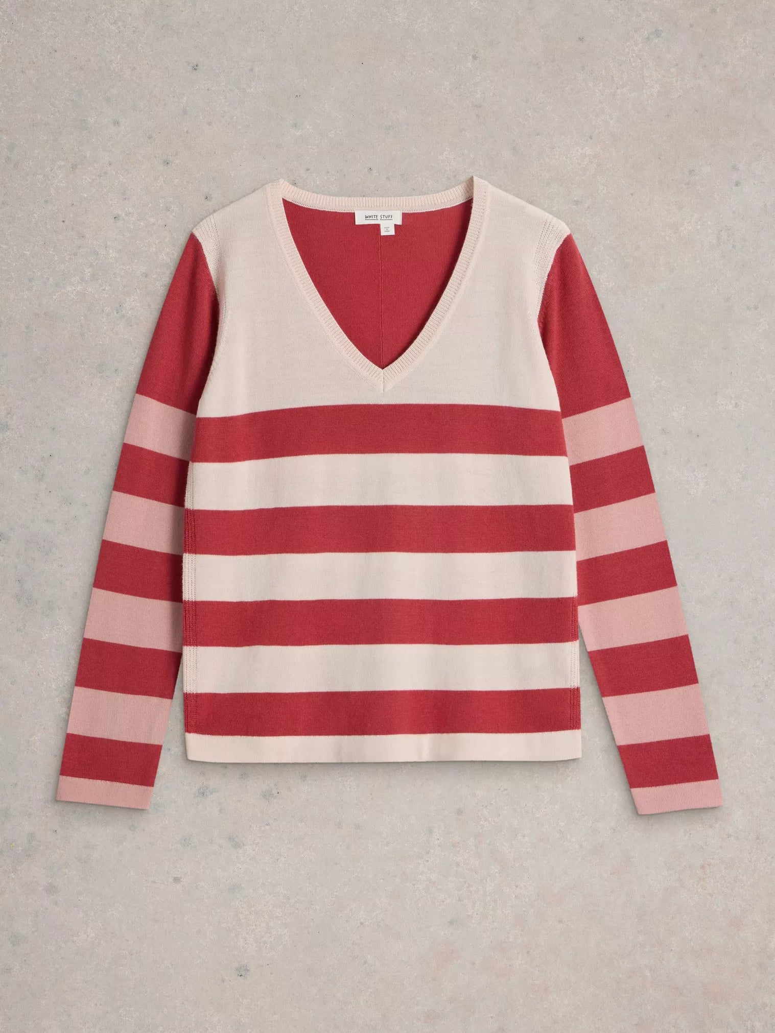 White Stuff Stripe Merino Jumper