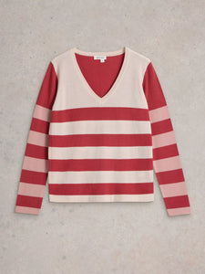 White Stuff Stripe Merino Jumper