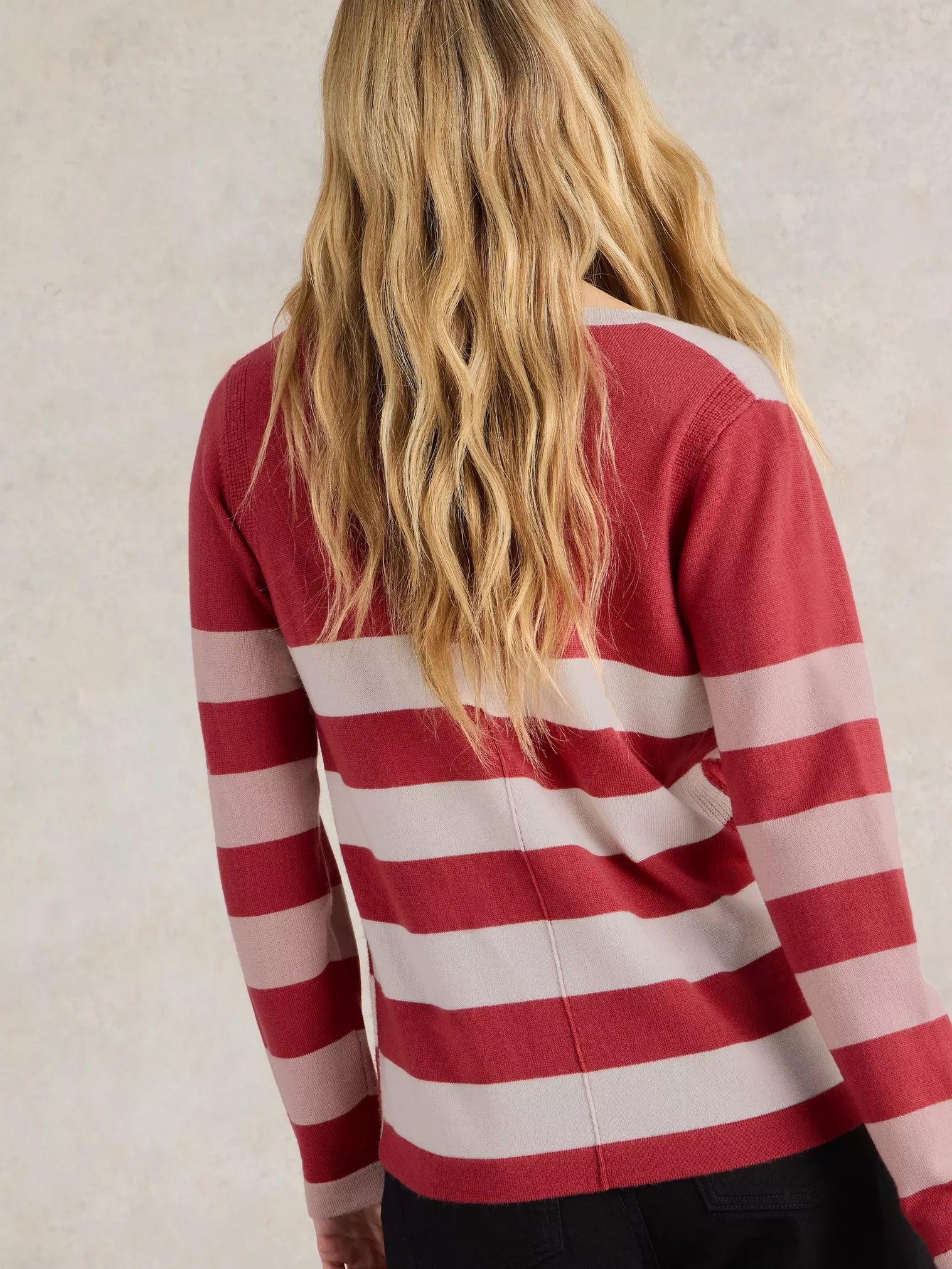 White Stuff Stripe Merino Jumper