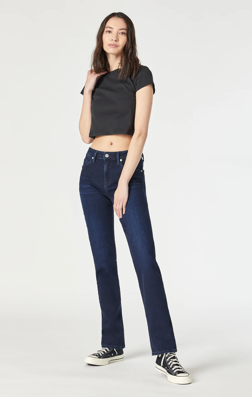 Rapcopter Khaki Flare Jeans Solid Basic Casual High Waisted Denim